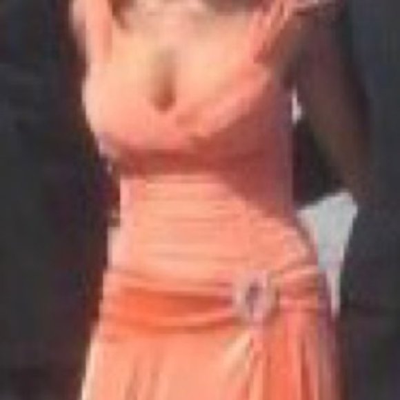 XOXO long orange dress size small - Picture 1 of 2